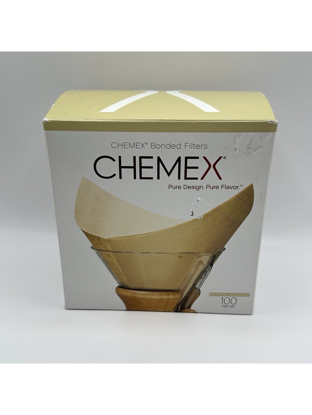 Chemex Classic Coffee Filters, Squares, 100 ct